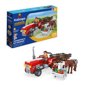 Blocos de Montar Fazenda Transporte de Animais - Xalingo