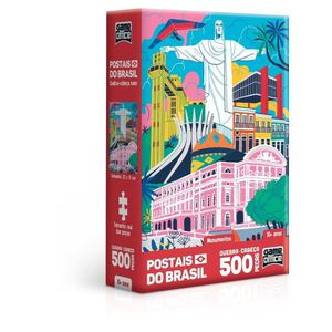Quebra-Cabeça Postais do Brasil Monumento 500 Peças - Toyster