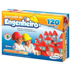 Brincando de Engenheiro 120 Peças - Xalingo