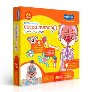 Quebra-Cabeça Explorando o Corpo Humano 120 Peças - Toyster