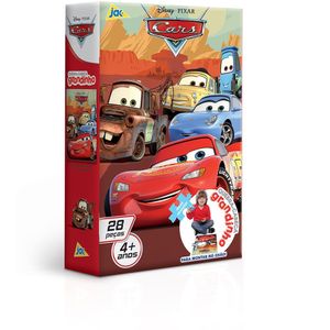 Quebra-Cabeça Carros 28 Peças Grandinho - Toyster