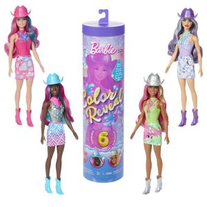 Barbie Color Reveal Boneca Moda Disco Star Cowgirl - Mattel