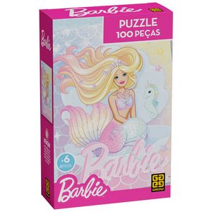 Puzzle 100 Peças Barbie Brilhante - Grow
