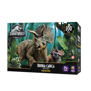 Quebra-Cabeça Triceratops Jurassic World 200 Peças - Mimo