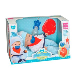 Boneca Bebezinho Real Xixi Menino - Roma