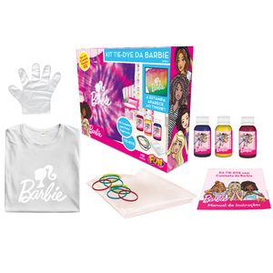Kit Tie Dye da Barbie Camiseta Tamanho GG - Fun Divirta-se