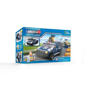 Blocos de Montar Tanque de Guerra - Pais e Filhos
