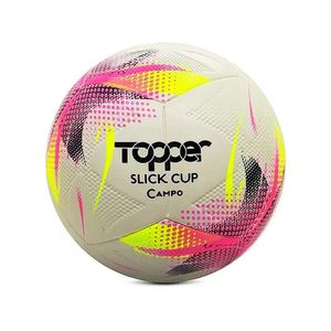 Bola Topper Slick Cup Campo Amarelo Neon Rosa e Azul - Topper