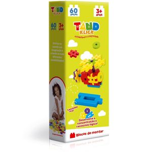 Blocos de Montar Tand Klick 60 Peças - Toyster