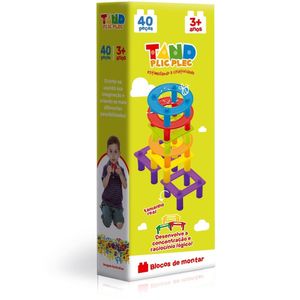 Blocos de Montar Tand Plic Plec 40 Peças - Toyster