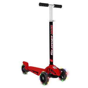 Patinete Skatenet Max Led Vermelho - Bandeirante