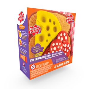 Super Massa Kit Lanchinhos Pão, queijo e Salame - Estrela