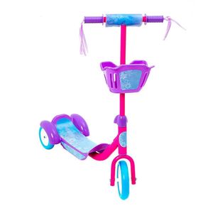 Patinete Infantil com Cesto e 3 Rodas Rosa e Roxo - BBR Toys