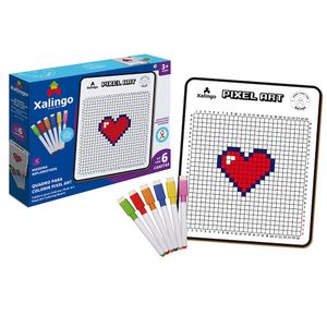 Quadro Pixel Art Para Colorir - Xalingo