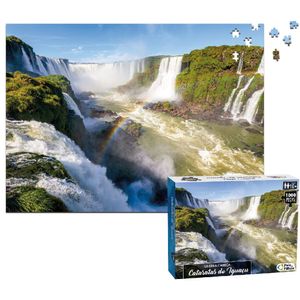 Quebra-Cabeça Cataratas do Iguaçu 1000 Peças - Pais e Filhos