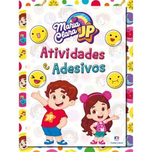 Maria Clara e JP com Adesivos e Atividades - Ciranda Cultural