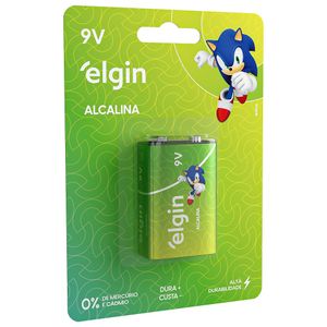 Bateria Alcalina Sonic 9V - Elgin