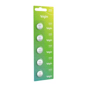 Bateria de Lítio CR2032 com 5 unidades - Elgin