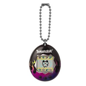 Tamagotchi Bichinho Virtual Preto com Chamas - Fun Divirta-se