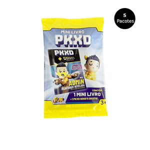 Kit 5 Pacotes PKXD Gogos e Mini Livro Surpresa - Fun Divirta-se Copy