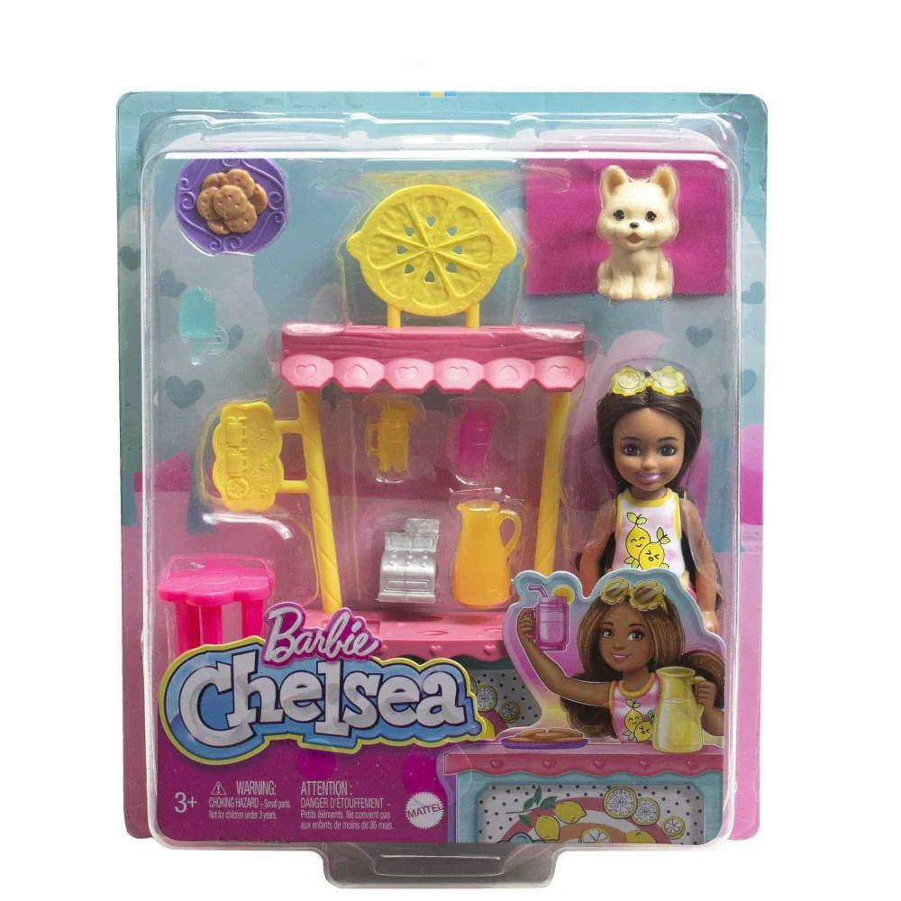 Conjunto com Boneca - Barbie Chelsea - Barraca de Limonada MATTEL