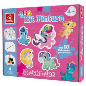 Kit de Pintura Unicórnios - Brincadeira de Criança