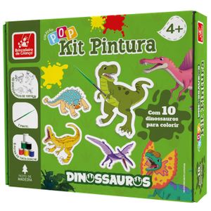 Kit de Pintura Dinossauros - Brincadeira de Criança