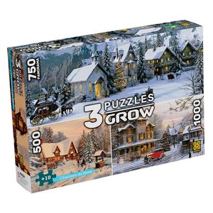 3 Puzzles Charmes da Neve - Grow