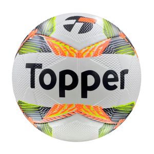 Bola Topper Slick 2024 Futsal Branco e Laranja - Topper