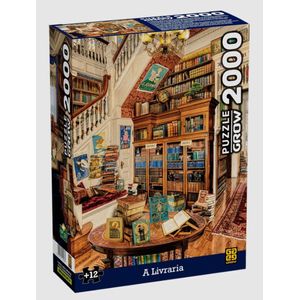 Quebra-cabeça A Livraria 2000 Peças - Grow