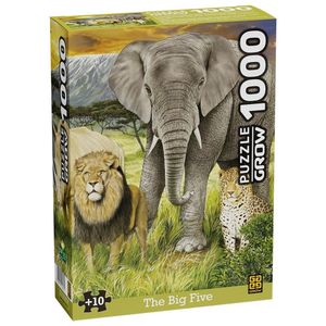 Puzzle The Big Five 1000 Peças - Grow