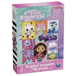 Quebra-Cabeça Puzzle Gigante a Casa Mágica da Gabby - Grow