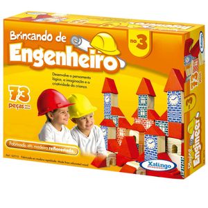 Brincando De Engenheiro 73 Peças - Xalingo