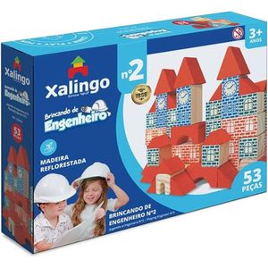 Jogo Brincando De Engenheiro 53 Peças - Xalingo