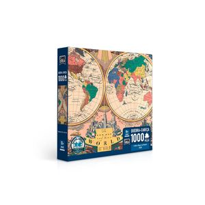 Quebra-Cabeça 1000 Peças Mapa do Mundo 1928 - Toyster